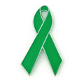 Green Awareness Ribbon Lapel Pin